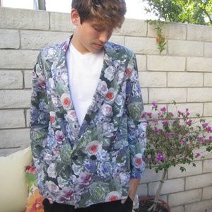 Topshop Floral Blazer